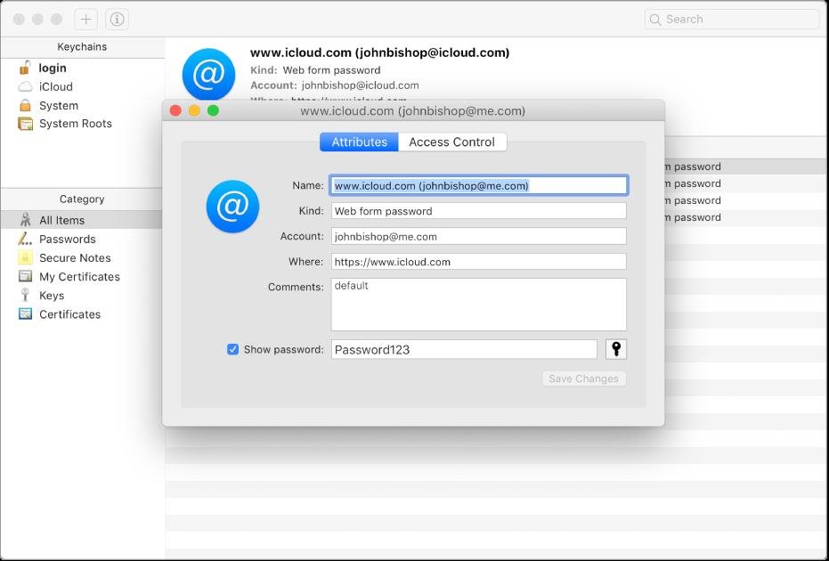 find saved password for wifi on mac